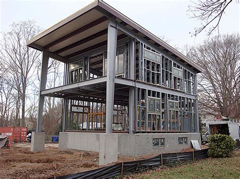 custom metal house|houses built with steel framing.